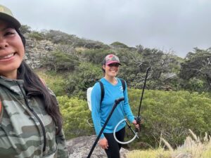 Watering outplantings after a volunteer day